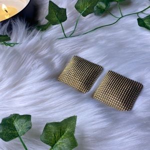 Large Square Post Earrings